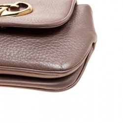 Pre Owned حقيبة كروس غوتشي 1973 بسلسلة جلد برتقالي صغيرة