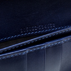 Gucci Blue Microguccissima Patent Leather WOC Wallet