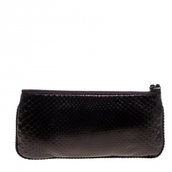 Pre Owned حقيبة كلتش غوتشي ثعبان عنابية