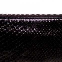 Pre Owned حقيبة كلتش غوتشي ثعبان عنابية