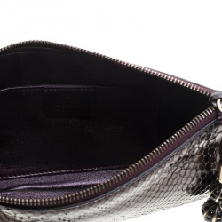 Pre Owned حقيبة كلتش غوتشي ثعبان عنابية