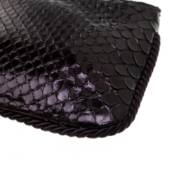 Pre Owned حقيبة كلتش غوتشي ثعبان عنابية