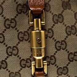 مملوكة مسبقًا حقيبة غوتشي جاكي نيلهيد صغيرة كانفاس GG سوداء