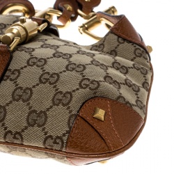 مملوكة مسبقًا حقيبة غوتشي جاكي نيلهيد صغيرة كانفاس GG سوداء