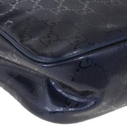 مملوكة مسبقًا Gucci Blue Guccissima Leather Crossbody Bag