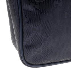 مملوكة مسبقًا Gucci Blue Guccissima Leather Crossbody Bag