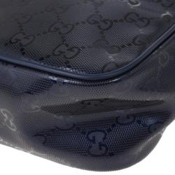 مملوكة مسبقًا Gucci Blue Guccissima Leather Crossbody Bag