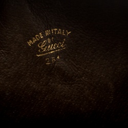 مملوكة مسبقًا حقيبة كتف غوتشي جلد بنية داكنة