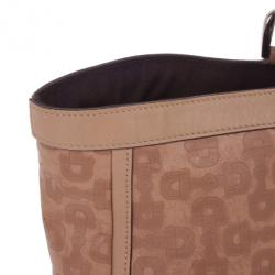 مملوكة مسبقًا Gucci Brown Horsebit Embossed Abbey East West Tote