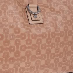 مملوكة مسبقًا Gucci Brown Horsebit Embossed Abbey East West Tote