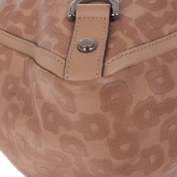 مملوكة مسبقًا Gucci Brown Horsebit Embossed Abbey East West Tote