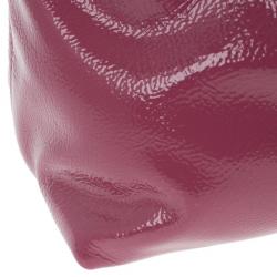 Pre Owned Gucci Pink Patent Leather Soho Tote