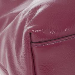 Pre Owned Gucci Pink Patent Leather Soho Tote