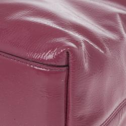 Pre Owned Gucci Pink Patent Leather Soho Tote