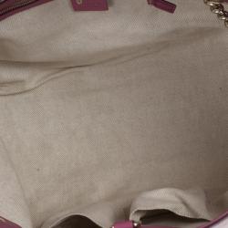 Pre Owned Gucci Pink Patent Leather Soho Tote