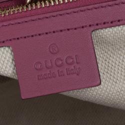 Pre Owned Gucci Pink Patent Leather Soho Tote