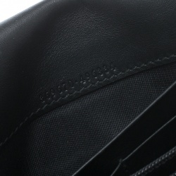  Gucci Black Leather Interlocking GG Crystal Continental Wallet