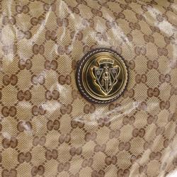 Pre Owned Gucci Crystal Monogram Hysteria Hobo