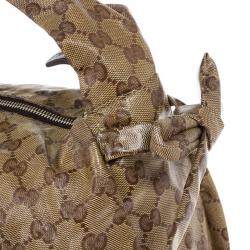 Pre Owned Gucci Crystal Monogram Hysteria Hobo