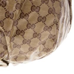 Pre Owned Gucci Crystal Monogram Hysteria Hobo