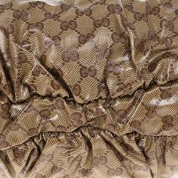 Pre Owned Gucci Crystal Monogram Hysteria Hobo