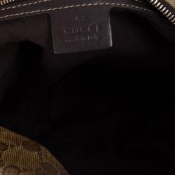 Pre Owned Gucci Crystal Monogram Hysteria Hobo