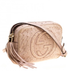 Pre Owned حقيبة كتف غوتشي سوهو ديسكو صغيرة جلد لامع أرجوانية