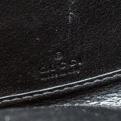 Gucci Black Guccissima Leather Interlocking GG Zip Around Wallet