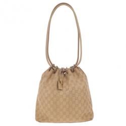 مملوكة مسبقًا Gucci GG Monogram Canvas Bucket Bag