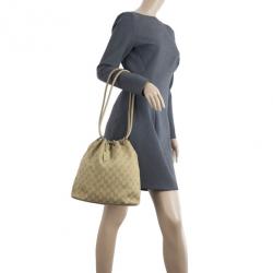 مملوكة مسبقًا Gucci GG Monogram Canvas Bucket Bag