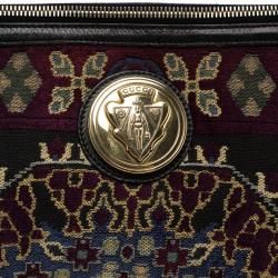 مملوكة مسبقًا Gucci Multicolor Embroidered Canvas Large Hysteria Clutch