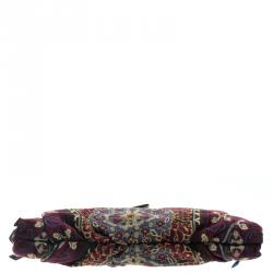 مملوكة مسبقًا Gucci Multicolor Embroidered Canvas Large Hysteria Clutch