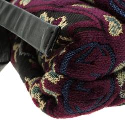 مملوكة مسبقًا Gucci Multicolor Embroidered Canvas Large Hysteria Clutch