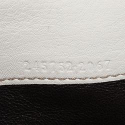 Pre Owned Gucci White Horsebit and Web Detail Continental Wallet