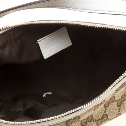مملوكة مسبقًا Gucci Beige/Off White GG Canvas and Leather Accessories Pochette bag