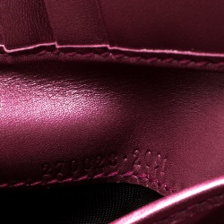 Pre Owned Gucci Metallic Pink Guccissima Leather Compact Wallet