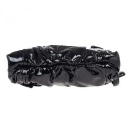 Pre Owned Gucci Black Patent Leather Hysteria Clutch