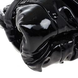 Pre Owned Gucci Black Patent Leather Hysteria Clutch