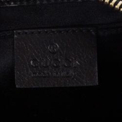 Pre Owned Gucci Black Patent Leather Hysteria Clutch