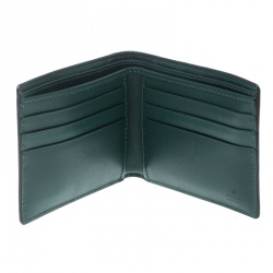 Gucci Ocean Blue Crocodile Bifold Wallet