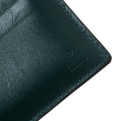 Gucci Ocean Blue Crocodile Bifold Wallet