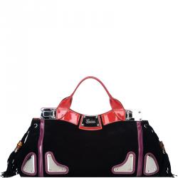 Pre Owned Gucci Multi-color Suede Race Bag
