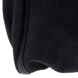 مملوكة مسبقًا Gucci Black Canvas Small D Ring Hobo