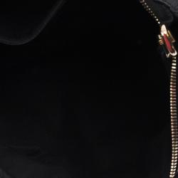 مملوكة مسبقًا Gucci Black Canvas Small D Ring Hobo