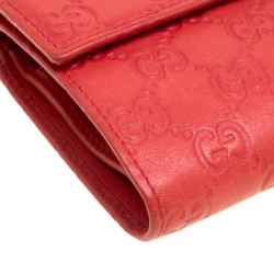 Gucci Red Guccissima Leather Wallet
