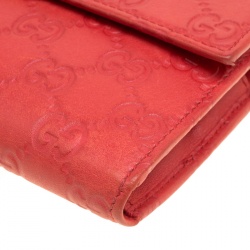 Gucci Red Guccissima Leather Wallet