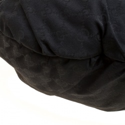 مملوكة مسبقًا Gucci Black GG Canvas Medium Pelham Studded Hobo