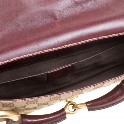 مملوكة مسبقًا ح قيبة كلاتش غوتشي سلسلة ويب هورسبيت كانفاس GG سوداء