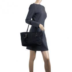 Pre Owned Gucci Black GG Canvas Small Tote