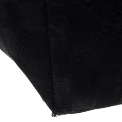 Pre Owned Gucci Black GG Canvas Small Tote